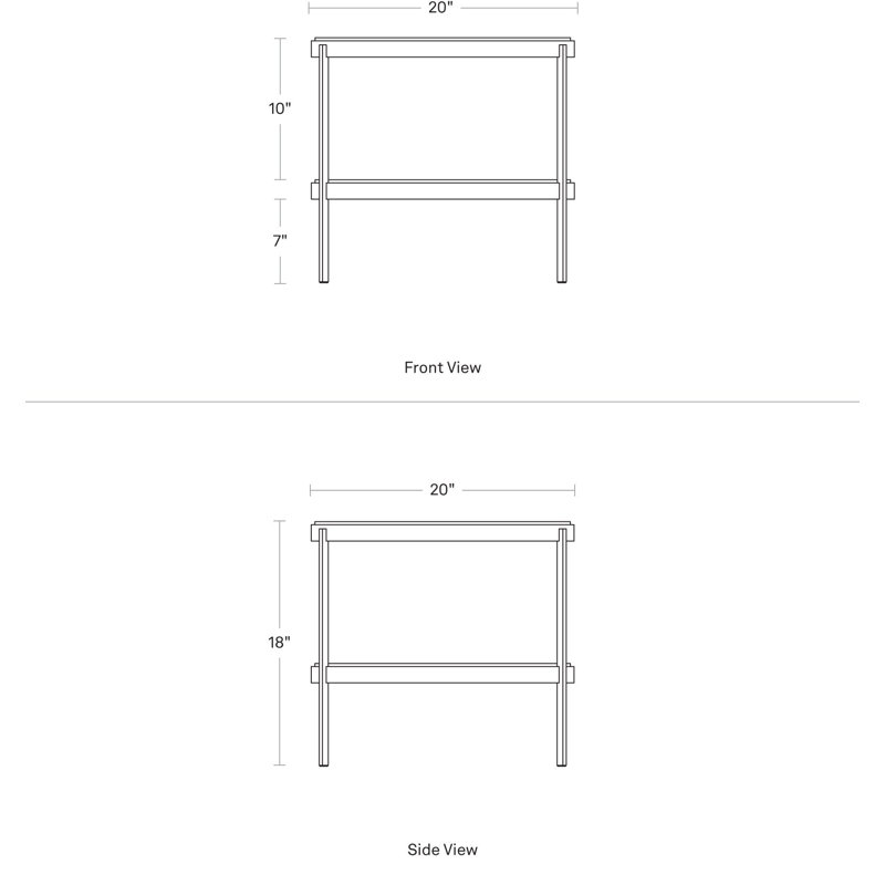Comehither Marble End Table