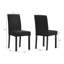 Chaises capitonnées moelleuses 5 pièces brun