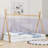 Julieta Twin Size Wood Platform Bed with Triangle Structure-307658500