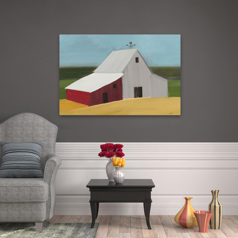 Modern Farmhouse Americana Barn, H 48 po x l 32 po