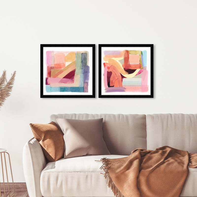 «Abstract Tone», ensemble de 2 impressions, H 20 po x l 20 po