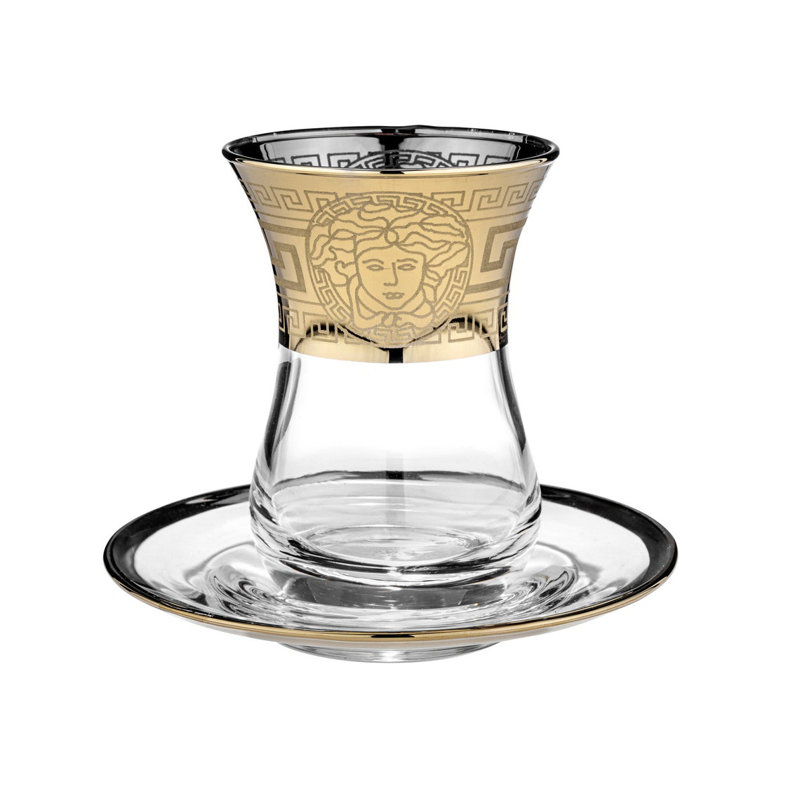 Ensemble de 6 pièces 5 oz. Everly Quinn Tahli Ensemble de verres en verre