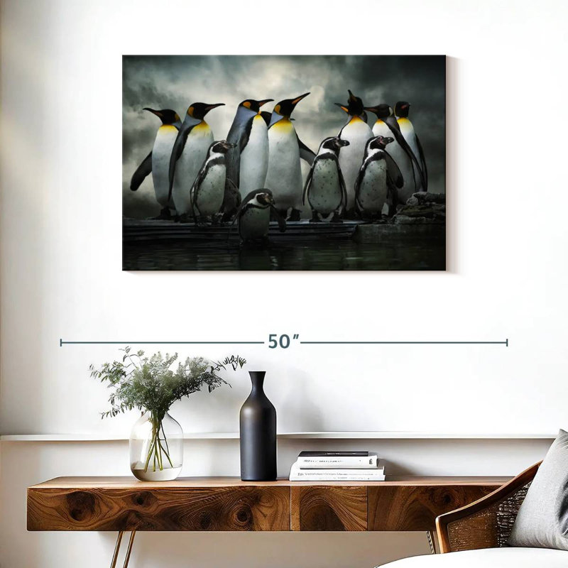 Penguin Huddle, 24" H x 36" W