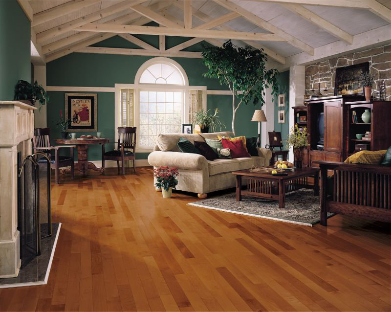 Maple 3.25'' W Hardwood Flooring, Cinnamon