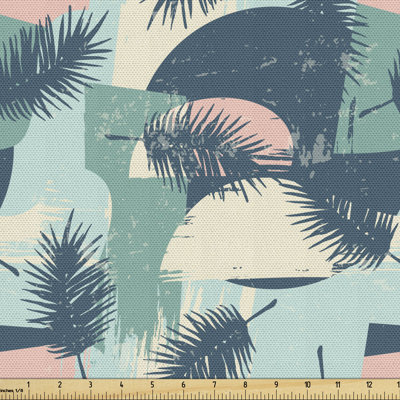 Chano Hawaiian Leaves Plants and An Background Multi-Purpose Fabric
