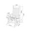 Ensemble de chaises berçantes toutes saisons avec table d'appoint, ensemble de chaises berçantes 3 pièces à texture de bois (comprend 2 chaises berçantes et 1 table)-1852171040