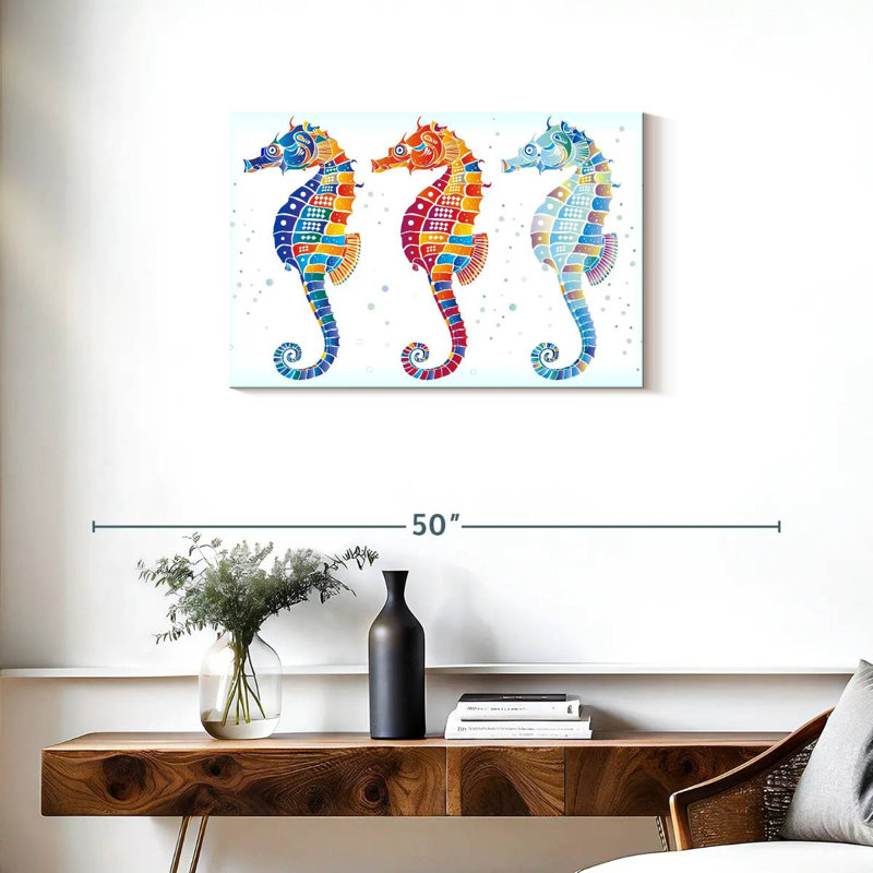 Brampt Seahorses Trio, 20" H x 30" W