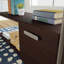 Bureau en L, finition brune