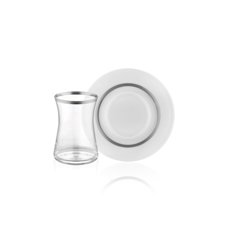 Ensemble de 6 tasses à thé Mukesh, Argent