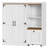 20 Pair Shoe Storage Organizer with Adjustable Shelves, Doors, and Lockable Casters