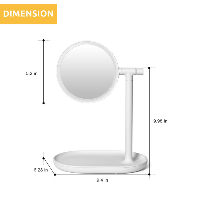 Fowlerton Mirror, White