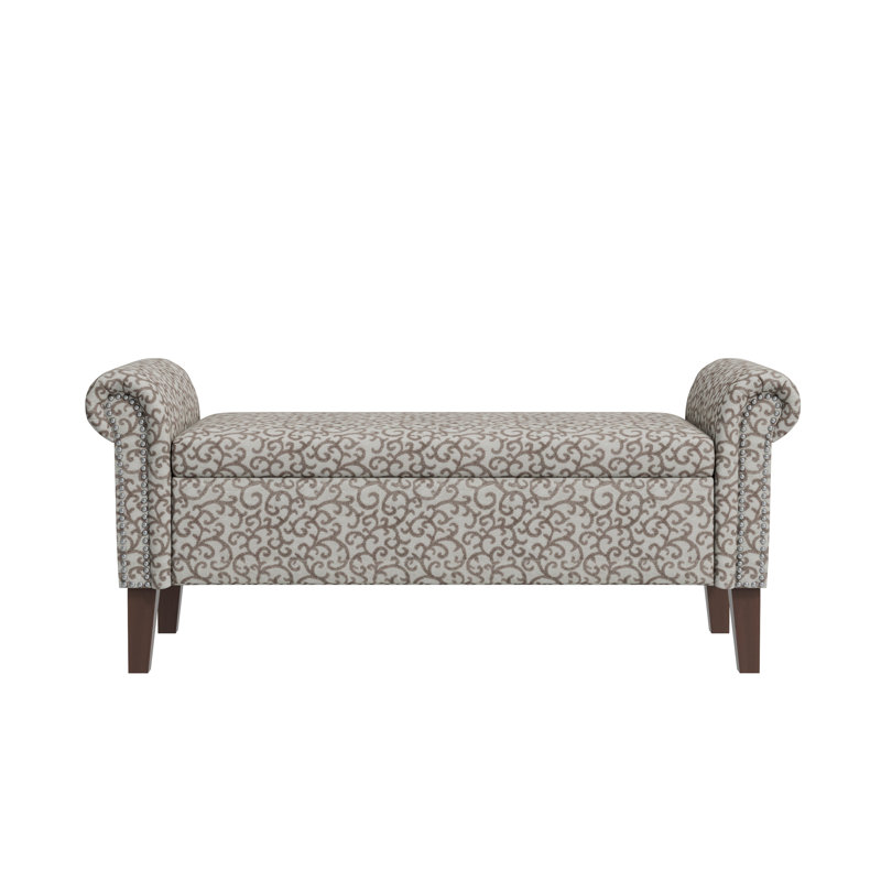Repose-pieds avec rangement Conrad, Rouleau multicolore
