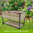 45"  Iron-wood combined growing beds with feet and storage racks