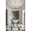Lustre en laiton traditionnel 6 lumières Cleckley