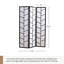 Cloison 3 panneaux en bois l 70 po x H 70,5 po Sevana