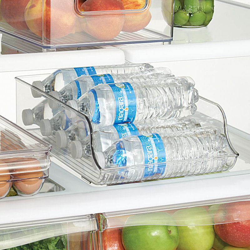 Ensemble de 4 organisateurs de bouteilles d'eau pour réfrigérateur iDesign - transparent