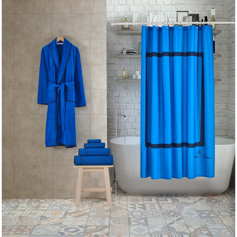 Cotton Shower Curtain, Royal Blue