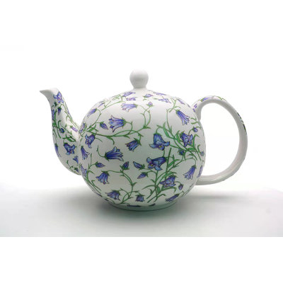 Rosalind Wheeler Lesmurdie 1.1 mL Stovetop Safe Porcelain China Floral Teapot For