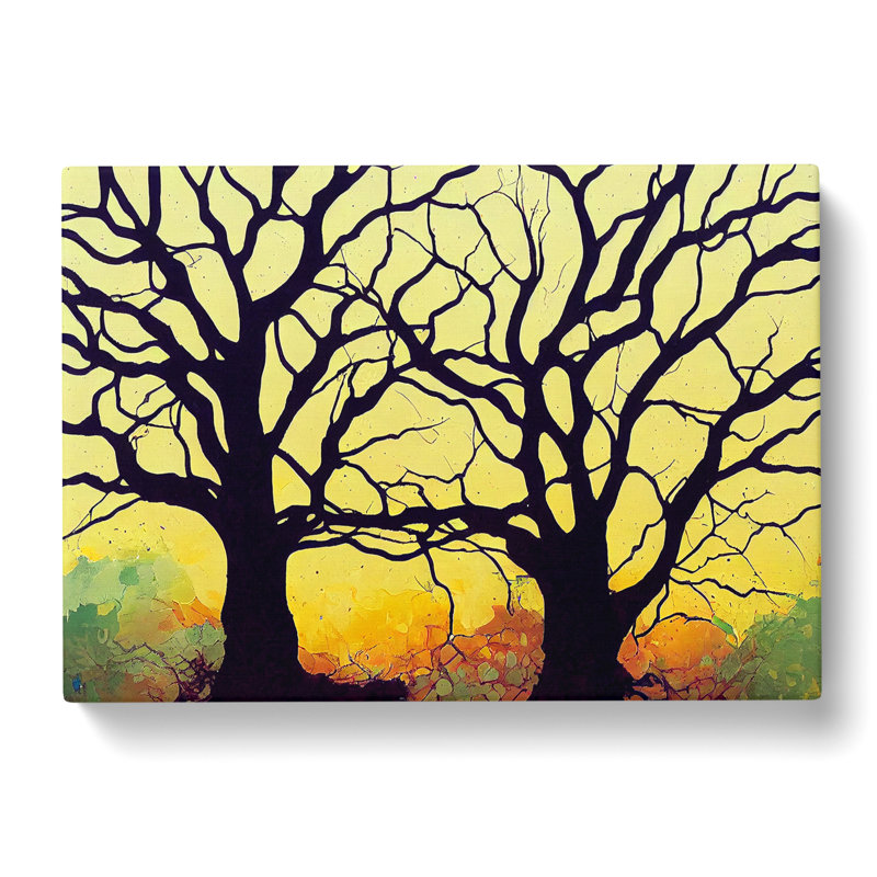 Beauteous Trees - Wrapped Canvas Print, 35cm H x 50cm W x 3cm D