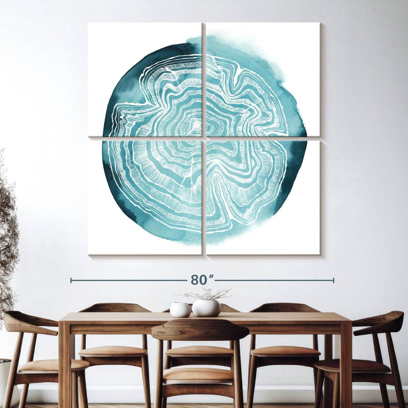 Avery Tree Ring Overlay II, 74" H x 74" W