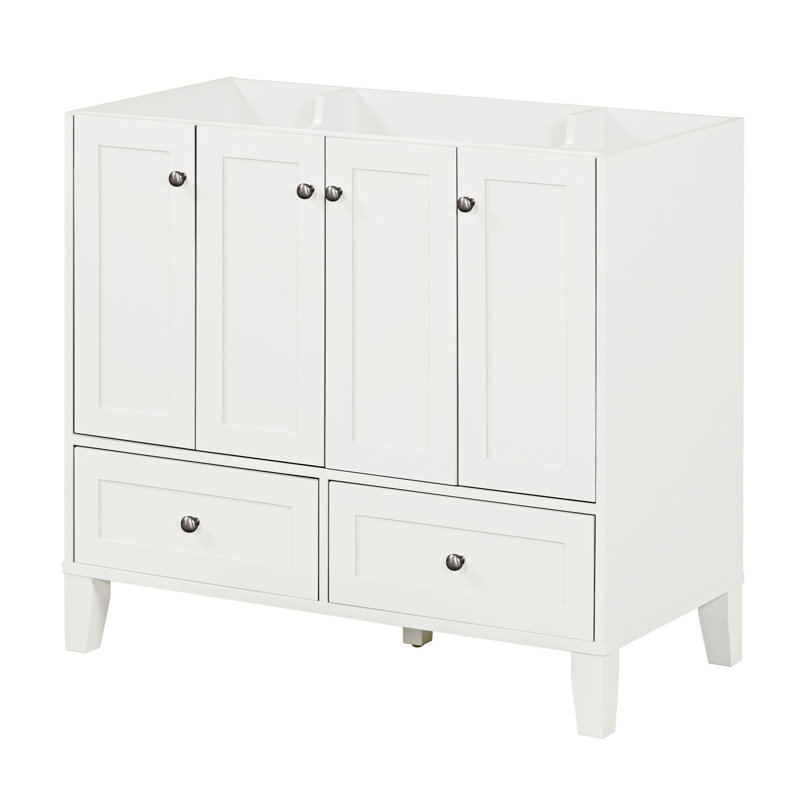 35.51'' Single Bathroom Vanity Base Only, White