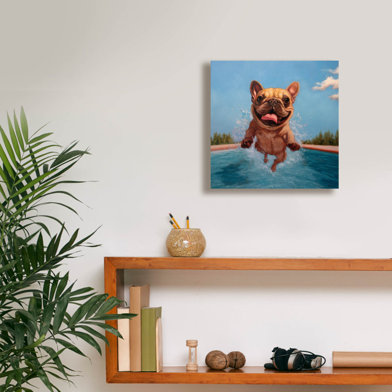  «Summer Splash» par Lucia Heffernan, art mural sur toile, 12 po x 12 po, H 12 po x l 12 po