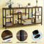 Table d'appoint attrayante, canapé rustique, console