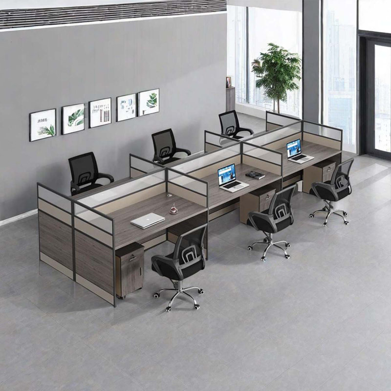 Miland Rectangle 6 Person 141.73'' L Training Table