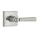 Spyglass Privacy Door Lever with Square Rose