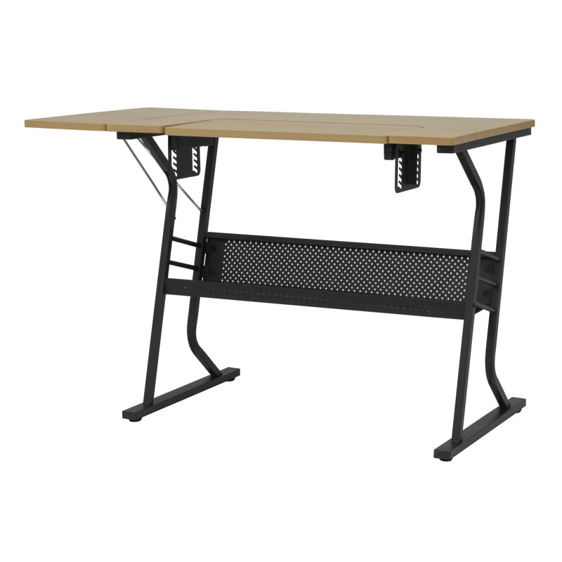 44.75" W x 23.5" D Sewing Table with Sewing Machine Platform, Maple