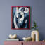 WOMEN Series L - reproduction encadrée de qualité supérieure - prête à être accrochée - aucun clou requis-3910789-3910788