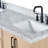 Ariel Kelly 67 Inch Double Rectangular Sink Bathroom Vanity With Italian Carrara Marble Countertop-105988651