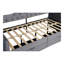 Lit de jour rembourré avec tiroirs de rangement, lit de jour simple en bois, sans sommier tapissier, gris