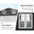 Guardian Shelter Series AMERLIFE Galvanized Steel Storage Shed with Windows Hinged Double Doors-119749157
