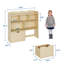 Organisateur de rangement pour jouets avec tiroirs mobiles et roues cachées, bibliothèque pour enfants pour salle de jeux-2125739033