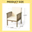 Chaises de salle à manger d'extérieur 2 pièces en bois d'acacia avec coussins