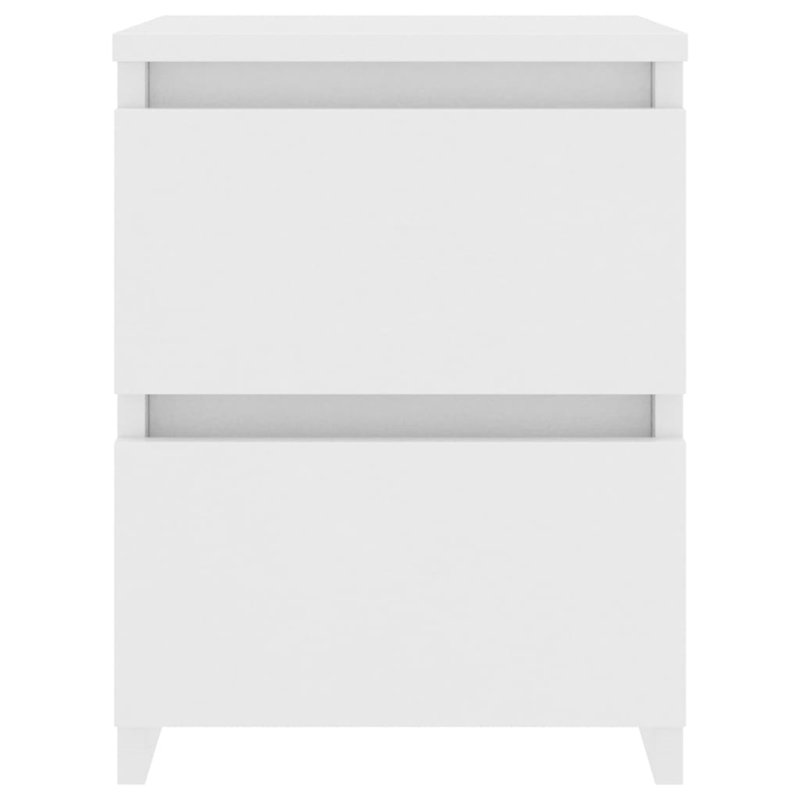 Demona 30 cm W Bedside Table, White