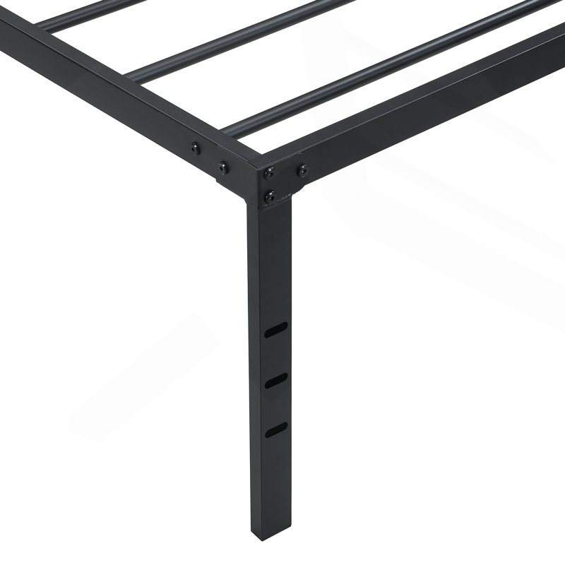 Heavy Duty Bed Frame with Quick Assembly, No Noise Design, Ample Storage and Easy Headboard Connection for Any Room., Twin