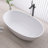 55-Inch Freestanding Solid Surface Bathtub With Drain-117989350