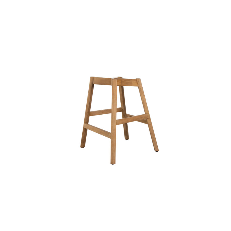 Choice Chair Indoor and Counter Four Teak Legs Base with Upholstery Cane-line Scent Seat Cover, Black/Teak