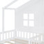 Lit simple avec canapé, lit plateforme pour enfants avec deux tiroirs et tablette de rangement pour une utilisation maximale de l'espace-356044605