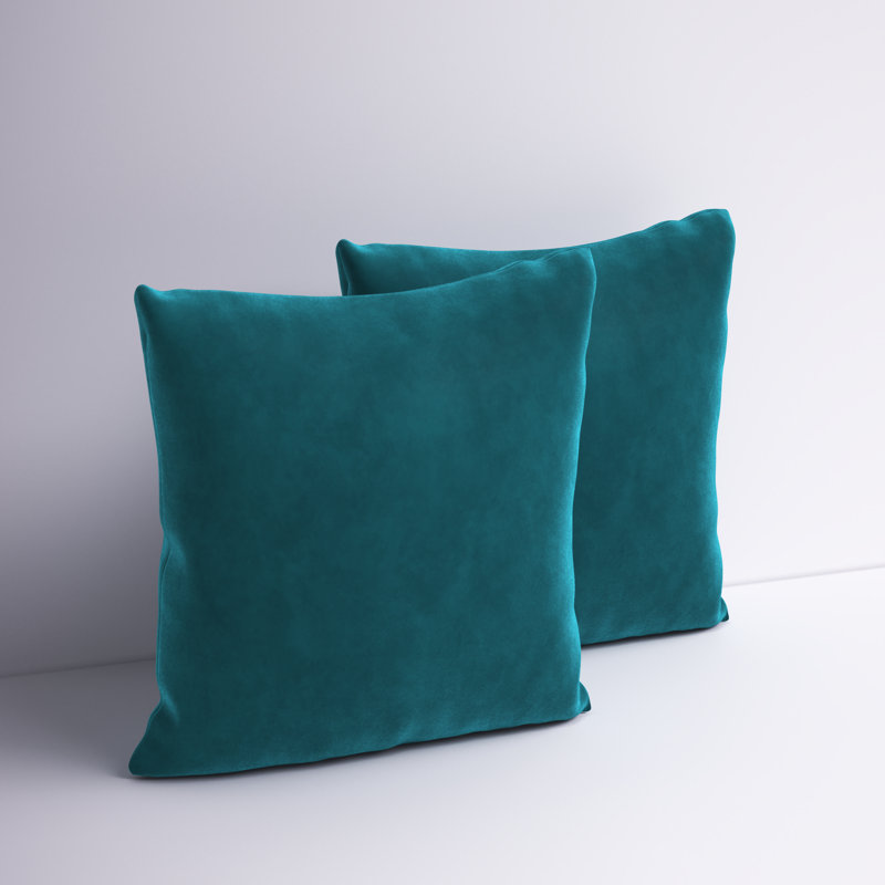 Ensemble de 2 housses de coussin décoratif seulement - Housses de coussin décoratif 18 po x 18 po, 18 po x 18 po, Rose