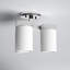 Preston 3 Light Glass Semi Flush Mount-1961987507