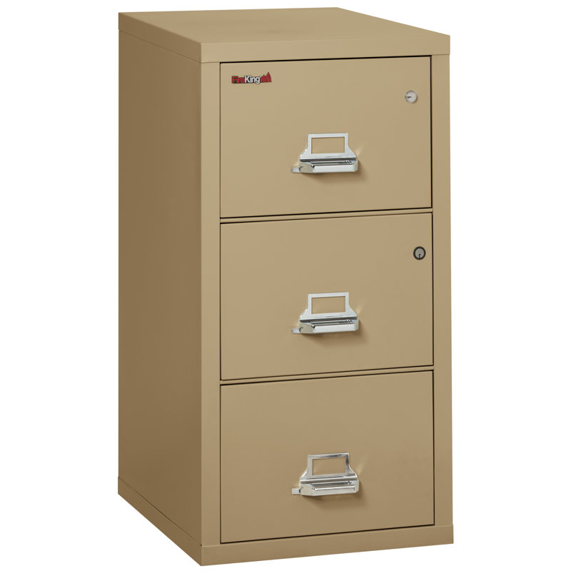 Legal 20.8125'' Wide 3 -Drawer Steel File Cabinet, Sand, Platinum
