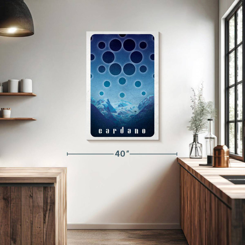 Logo Tergel Crypto-monnaie Cardano IV, H 39 po x l 26 po