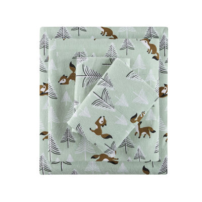 Ensemble de draps en flanelle de coton Gracie Mills