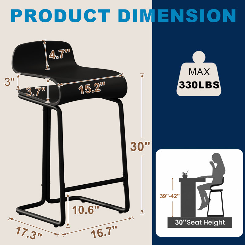Counter Bar Stool, Bar Stool (30” Seat Height)