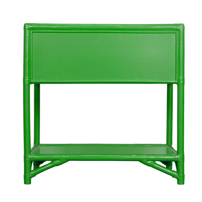 Olivia Collection 1 - Drawer Nightstand, Bright Green
