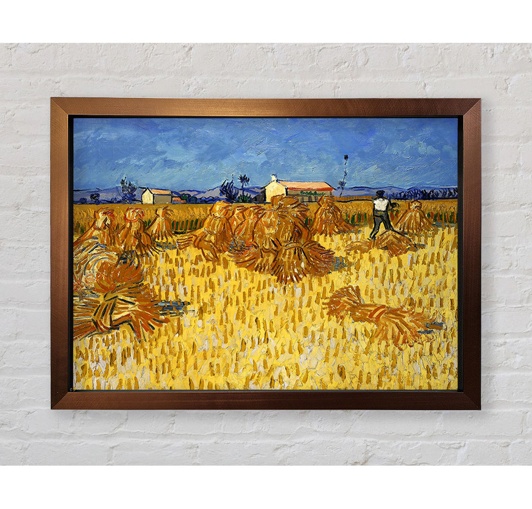 Maisernte in der Provence von Vincent Van Gogh - Einzelne Bilderrahmen Kunstdrucke