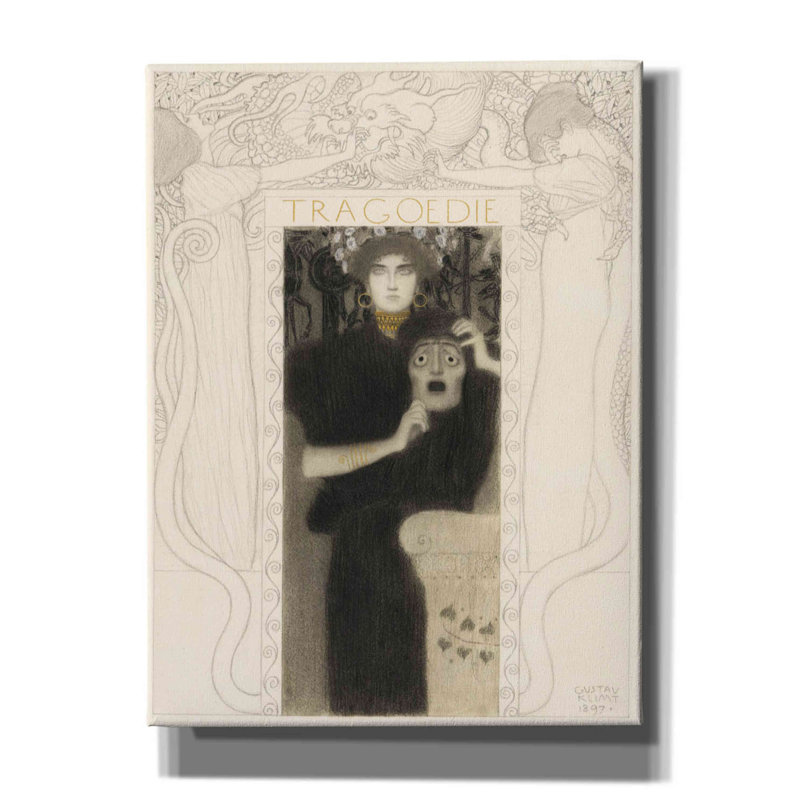 Tragodie sur toile par MASTERS, H 16 po x l 12 po x P 0,75 po